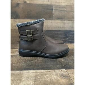 Flexus Spring Step Bogza Size 42 EU US 12 Brown Faux Fur Mid Calf Boots Booties